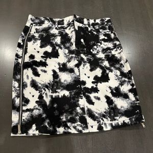 NWT Karl Lagerfeld Mini Jean Tie-Dye Skirt